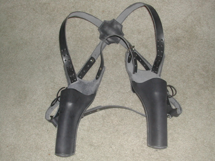 (image for) Western Double Huckleberry Shoulder Holsters